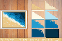 Ocean Shadow Box SVG Bundle for Cricut - CraftNest - Digital Crafting and Art