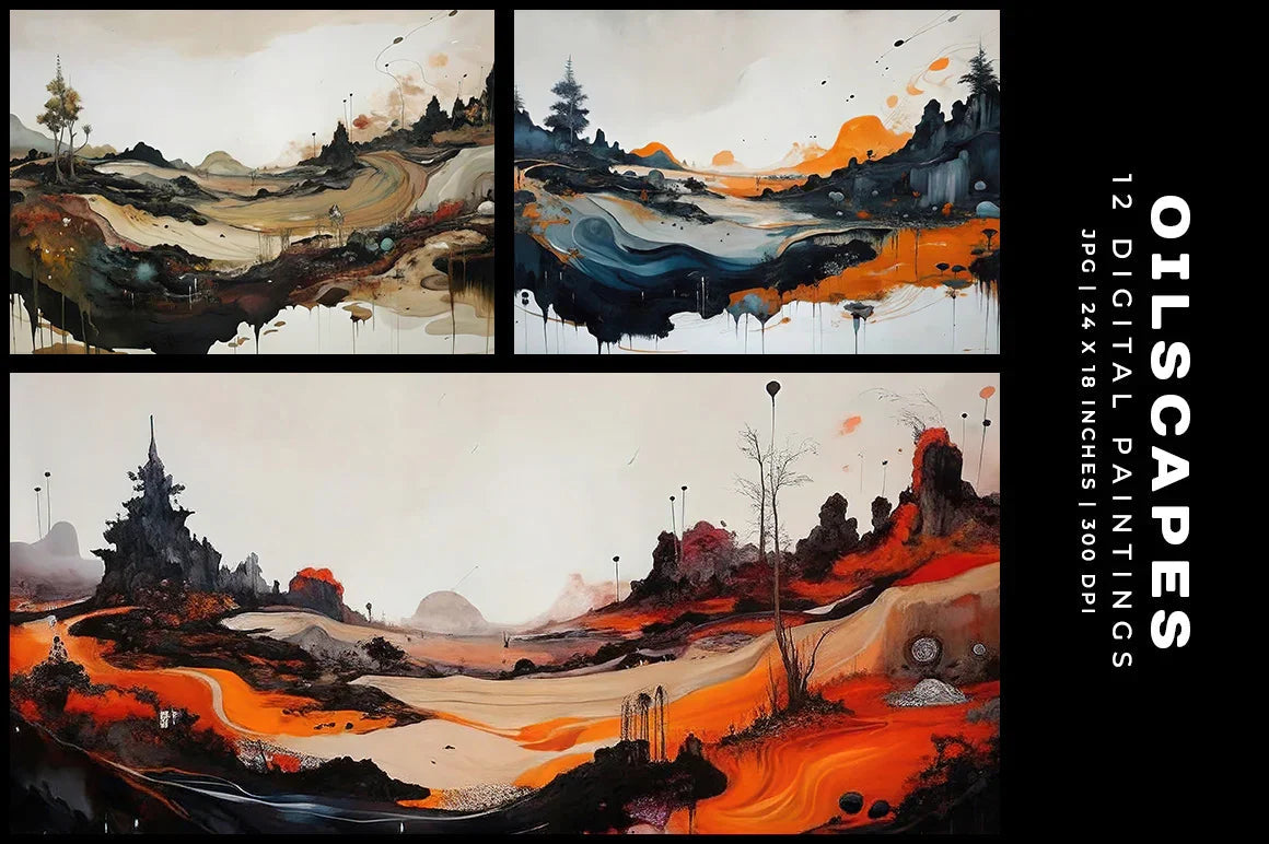 Oilscapes - Wall Art - CraftNest - Digital Crafting and Art