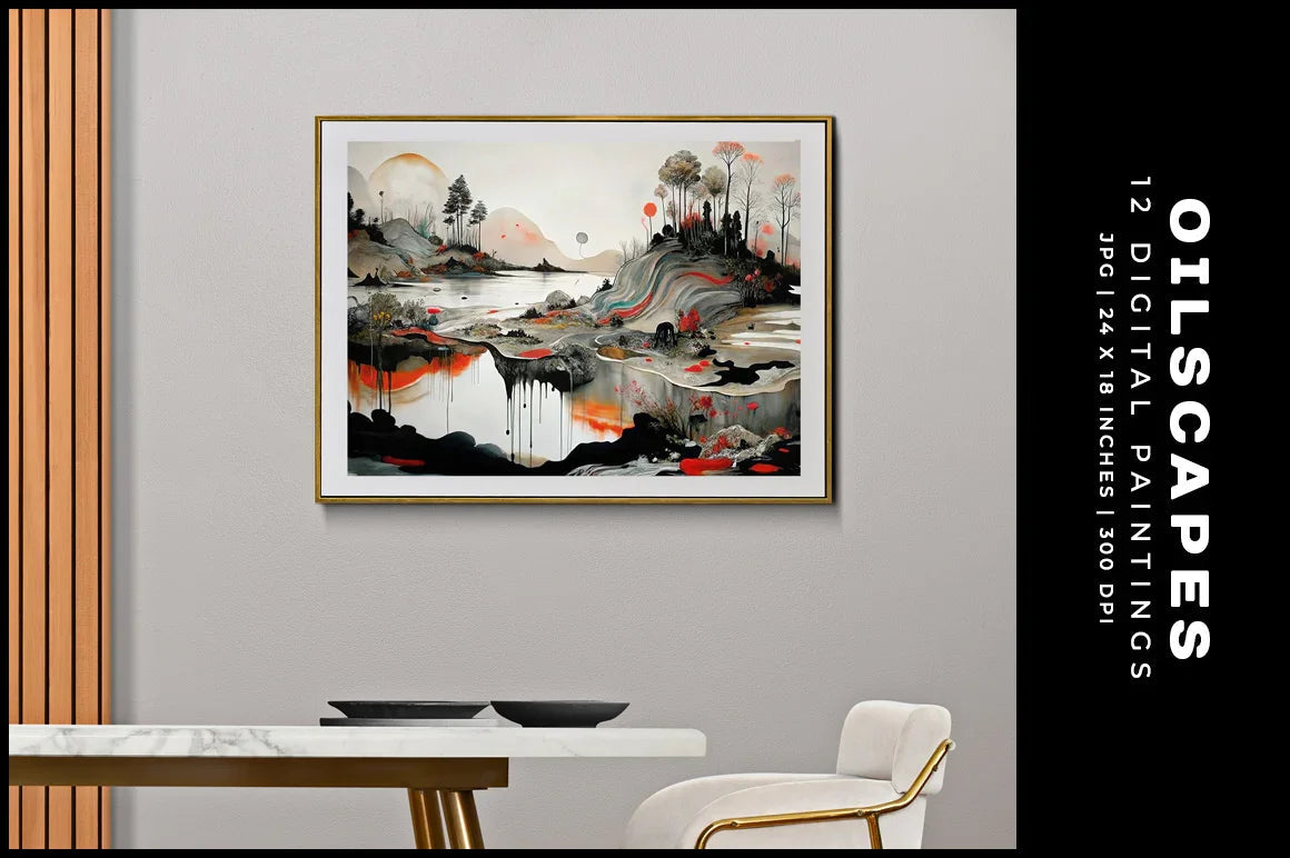 Oilscapes - Wall Art - CraftNest - Digital Crafting and Art