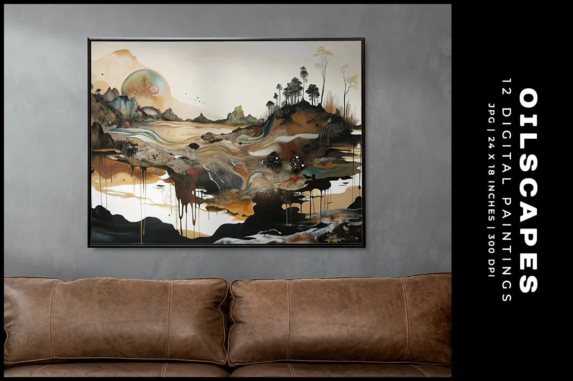 Oilscapes - Wall Art - CraftNest - Digital Crafting and Art