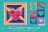 One Heart 3D Layered Papercut Design Bundle