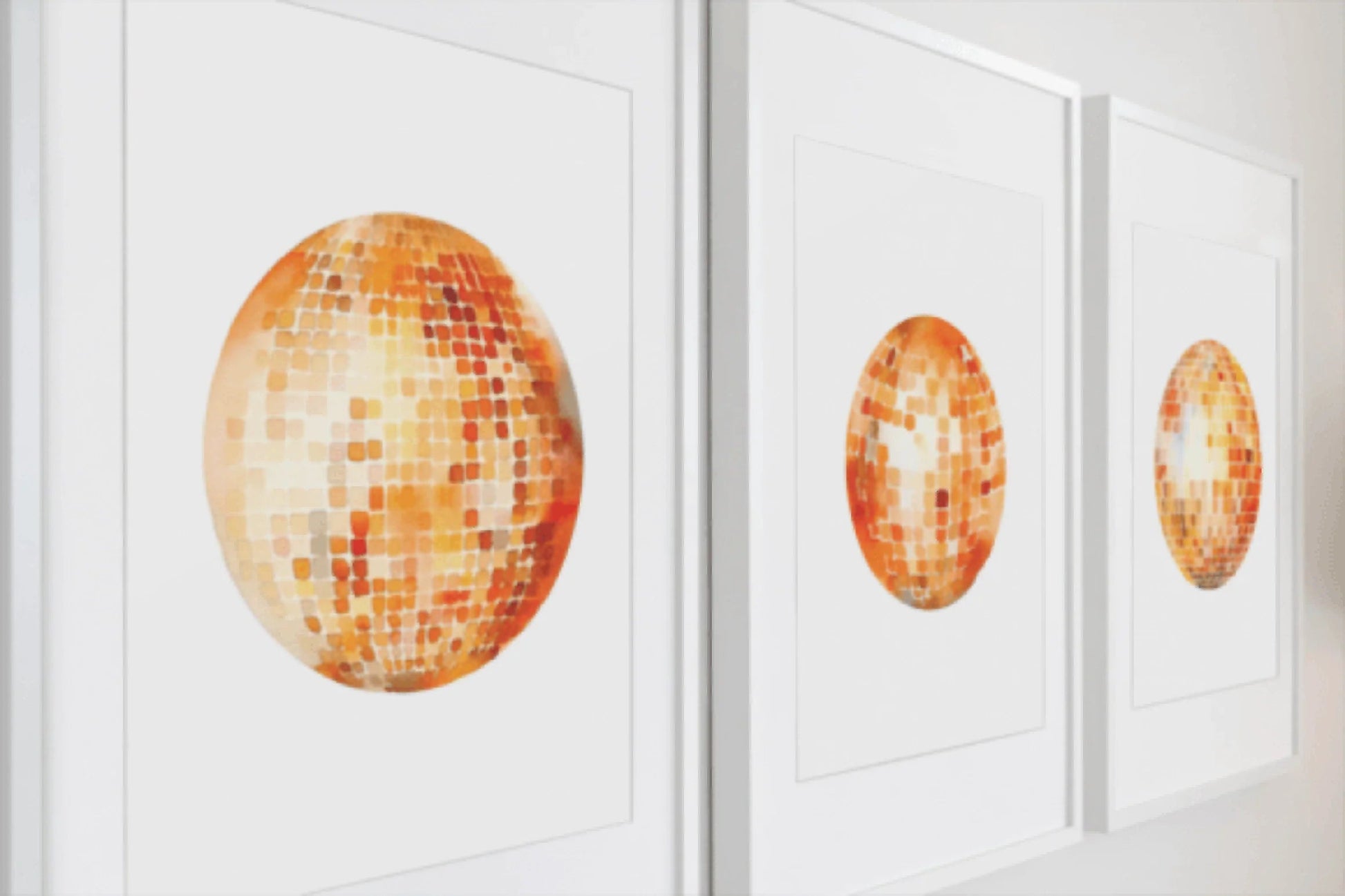 Vibrant Orange Disco Balls Clipart Bundle - CraftNest - Digital Crafting and Art