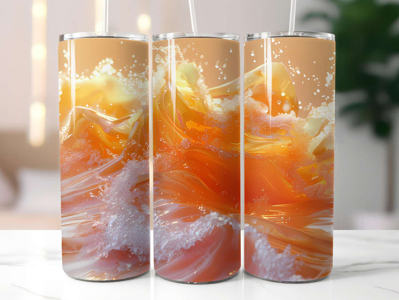 Orange 8 Tumbler Wrap - CraftNest - Digital Crafting and Art