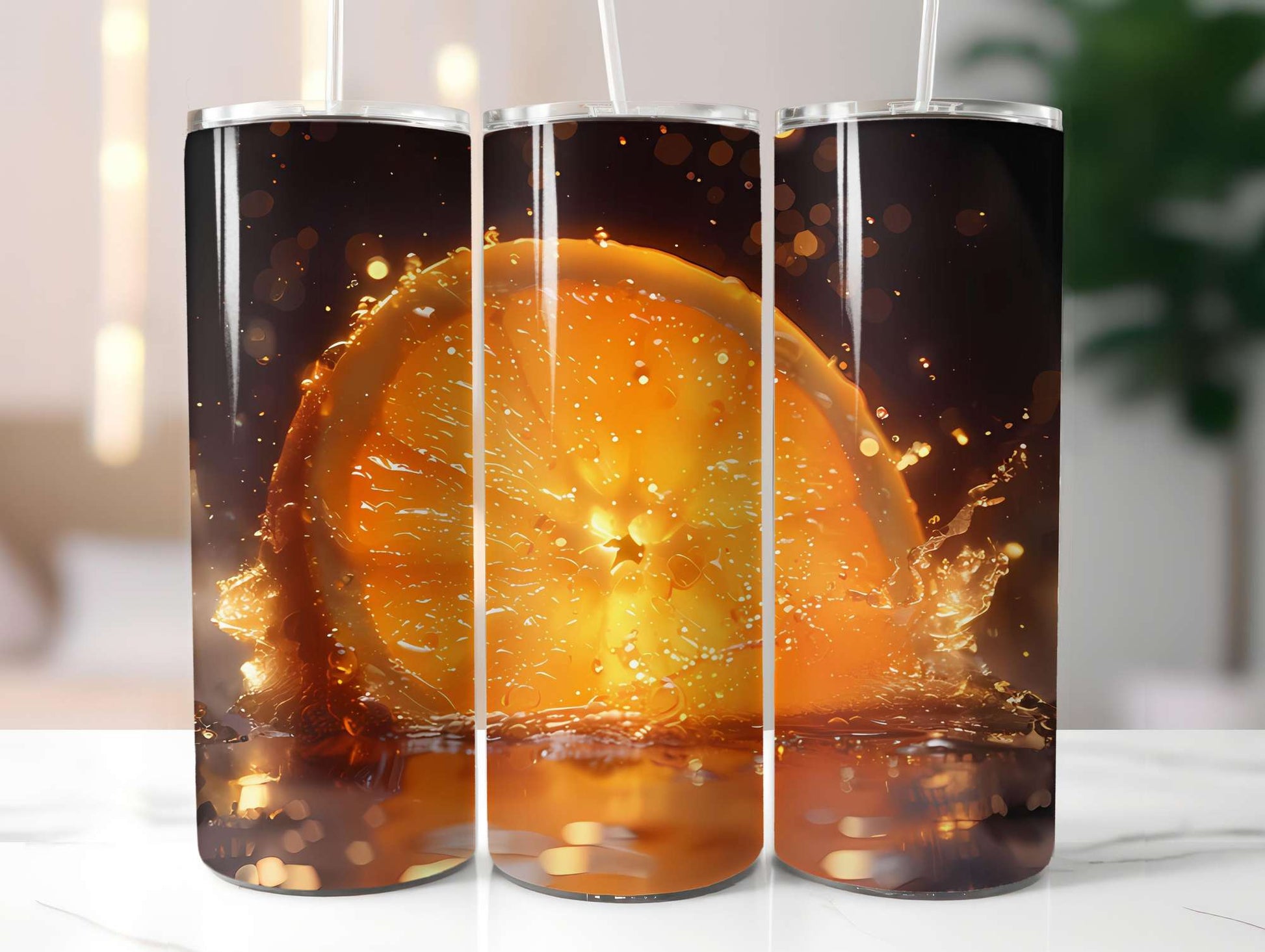 Orange 7 Tumbler Wrap - CraftNest - Digital Crafting and Art