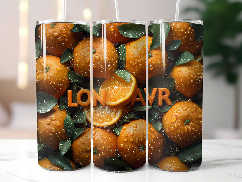 Orange 9 Tumbler Wrap - CraftNest - Digital Crafting and Art