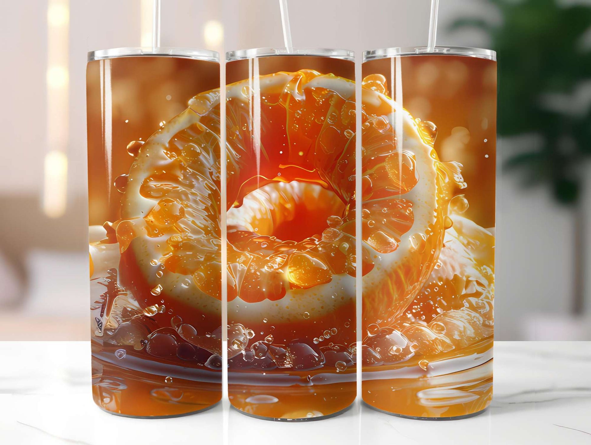Orange 7 Tumbler Wrap - CraftNest - Digital Crafting and Art