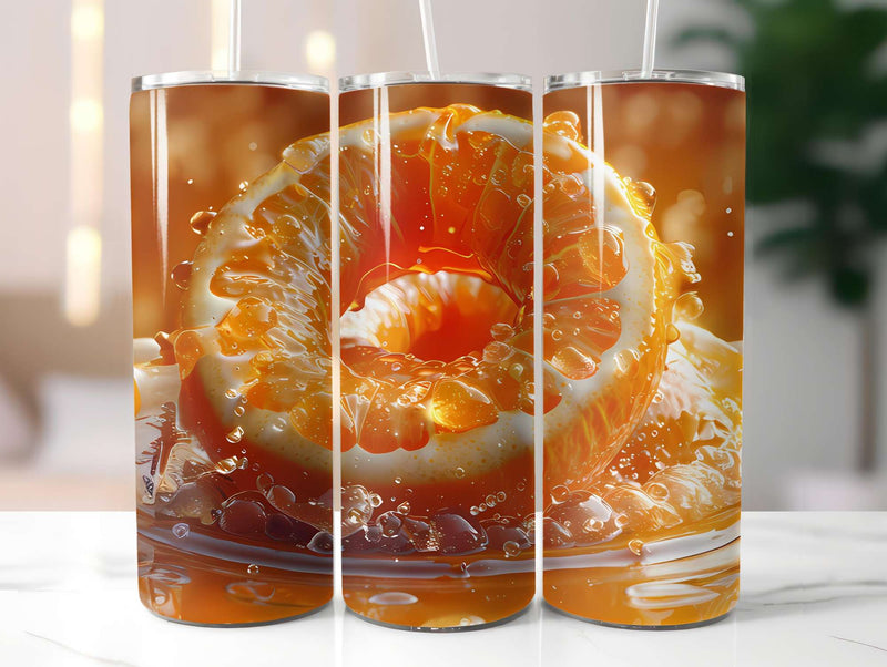 Orange 7 Tumbler Wrap - CraftNest - Digital Crafting and Art