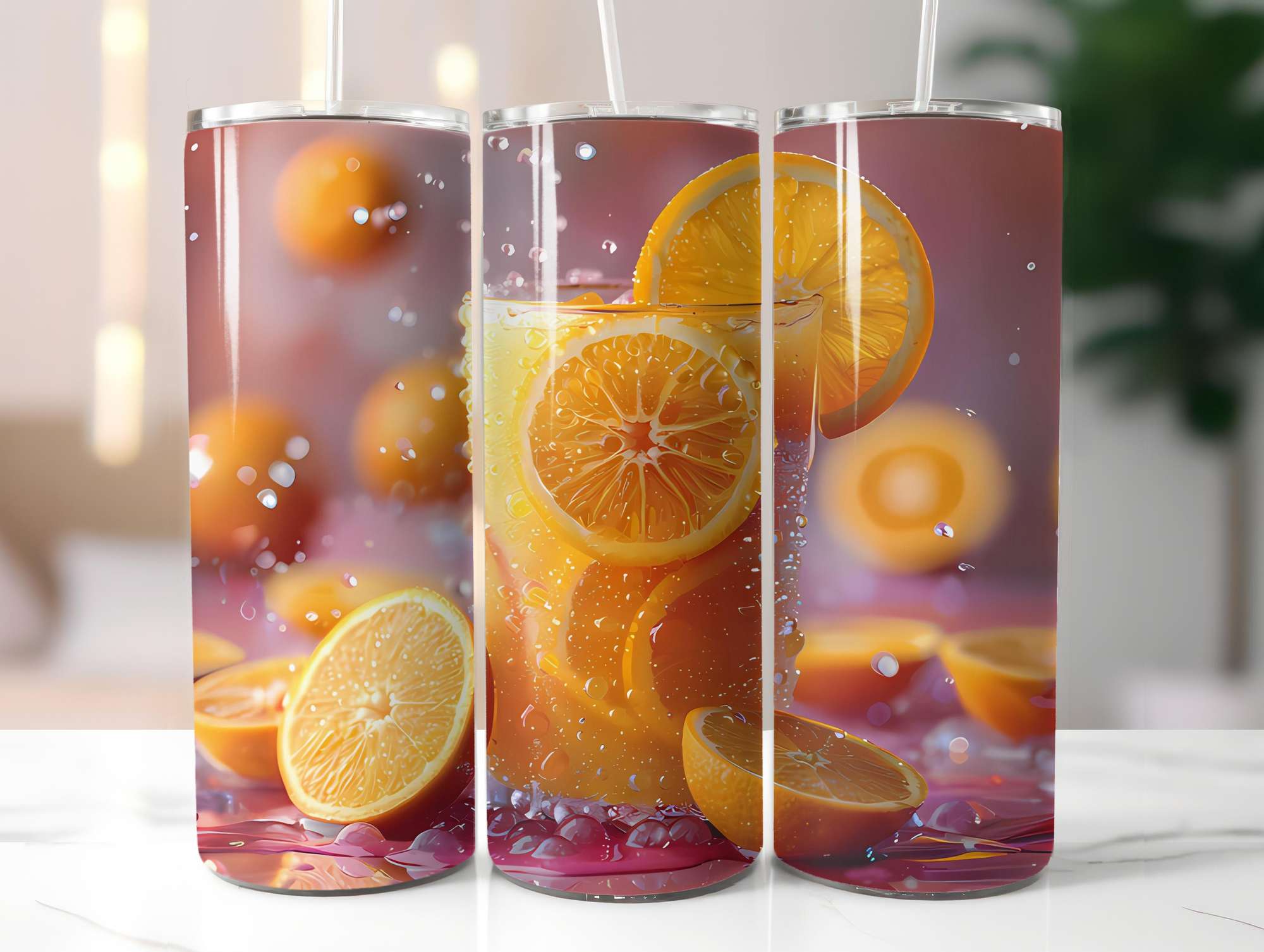 Orange 6 Tumbler Wrap - CraftNest - Digital Crafting and Art