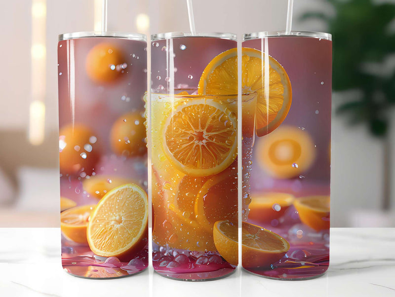 Orange 6 Tumbler Wrap - CraftNest - Digital Crafting and Art