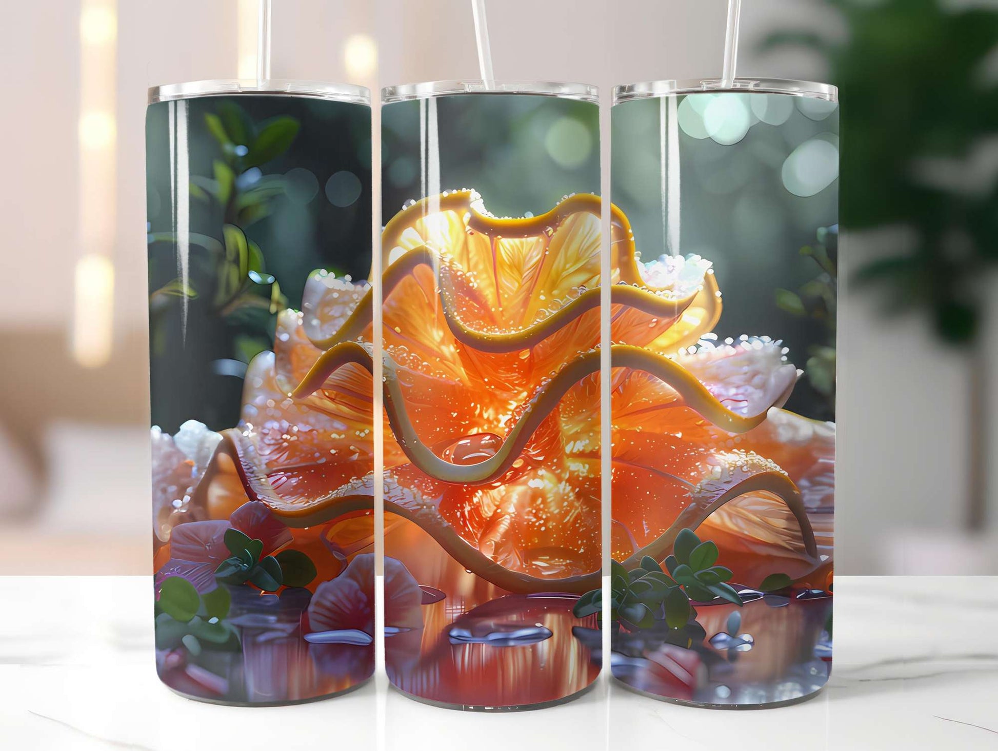 Orange 8 Tumbler Wrap - CraftNest - Digital Crafting and Art