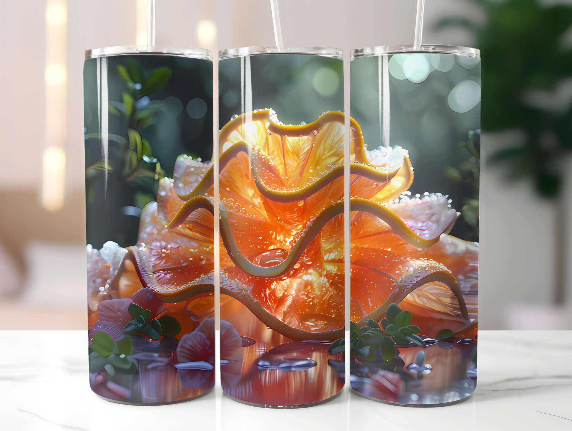 Orange 8 Tumbler Wrap - CraftNest - Digital Crafting and Art