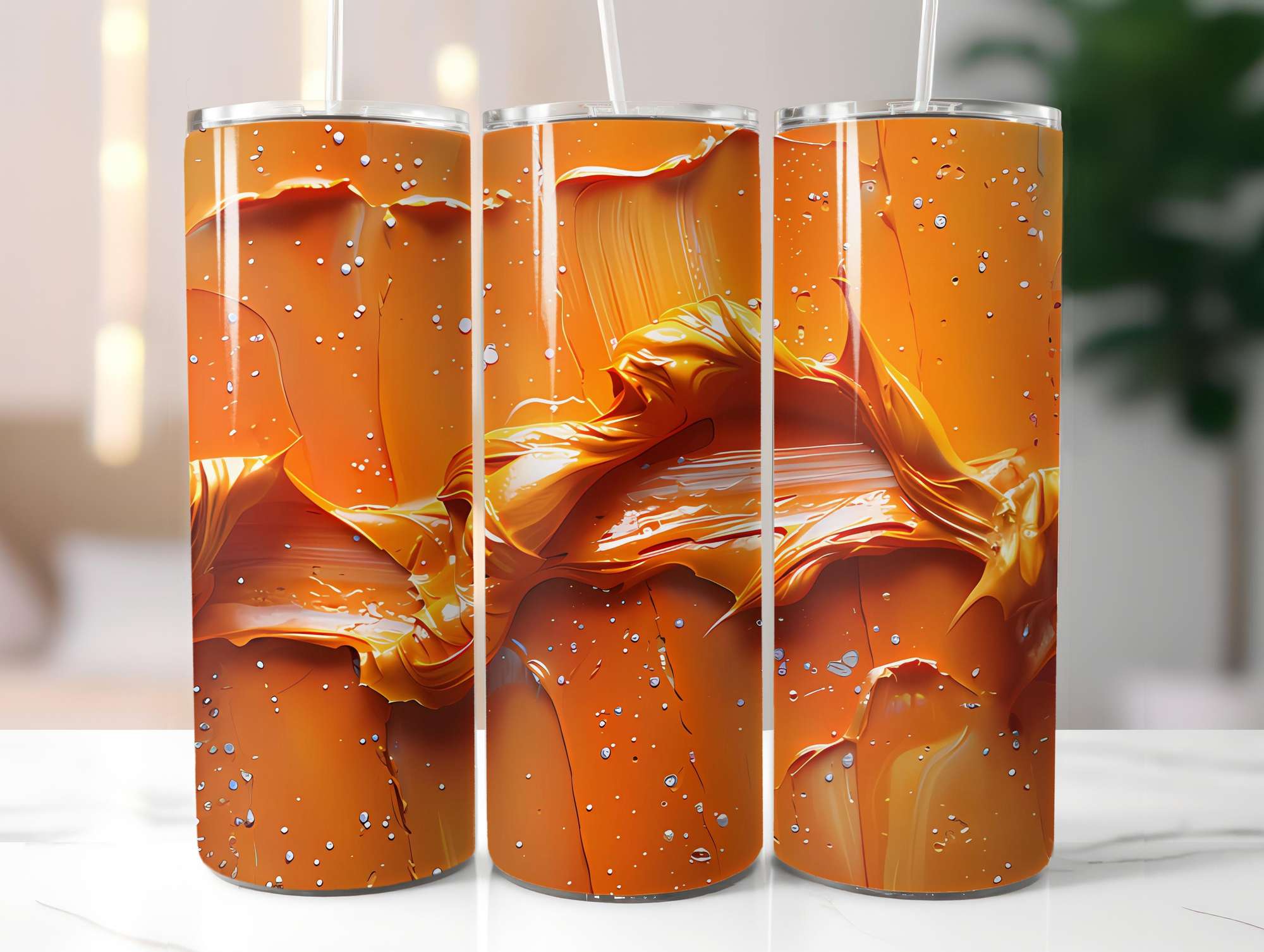 Orange 6 Tumbler Wrap - CraftNest - Digital Crafting and Art