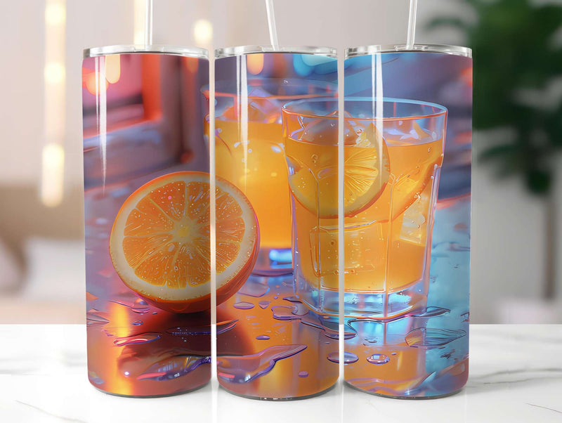 Orange 9 Tumbler Wrap - CraftNest - Digital Crafting and Art
