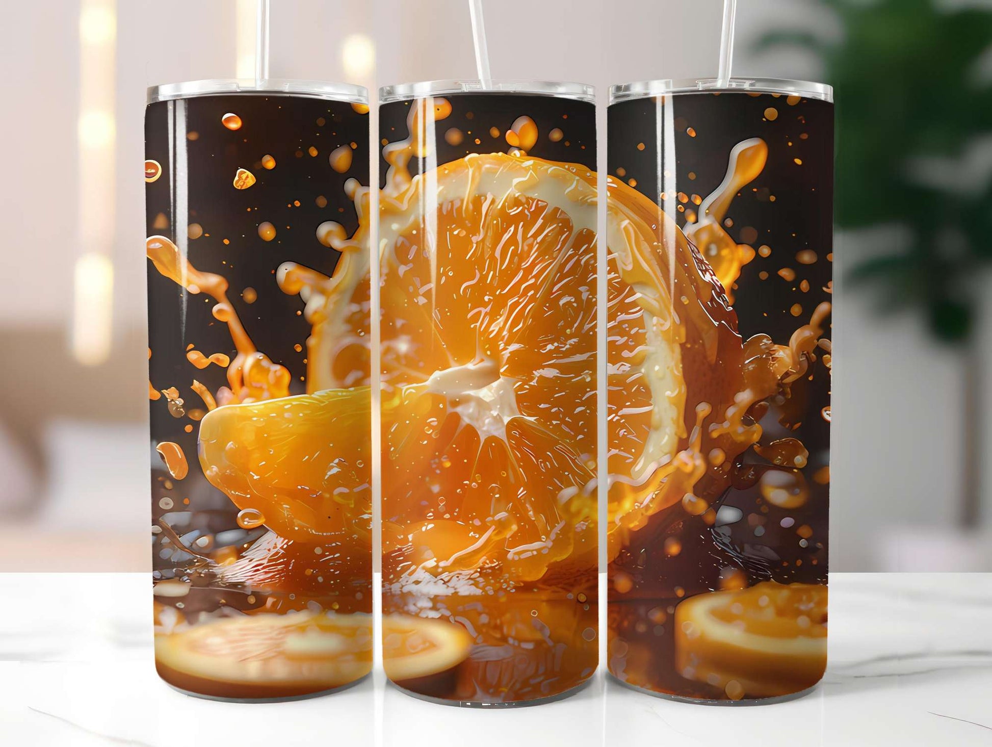 Orange 7 Tumbler Wrap - CraftNest - Digital Crafting and Art