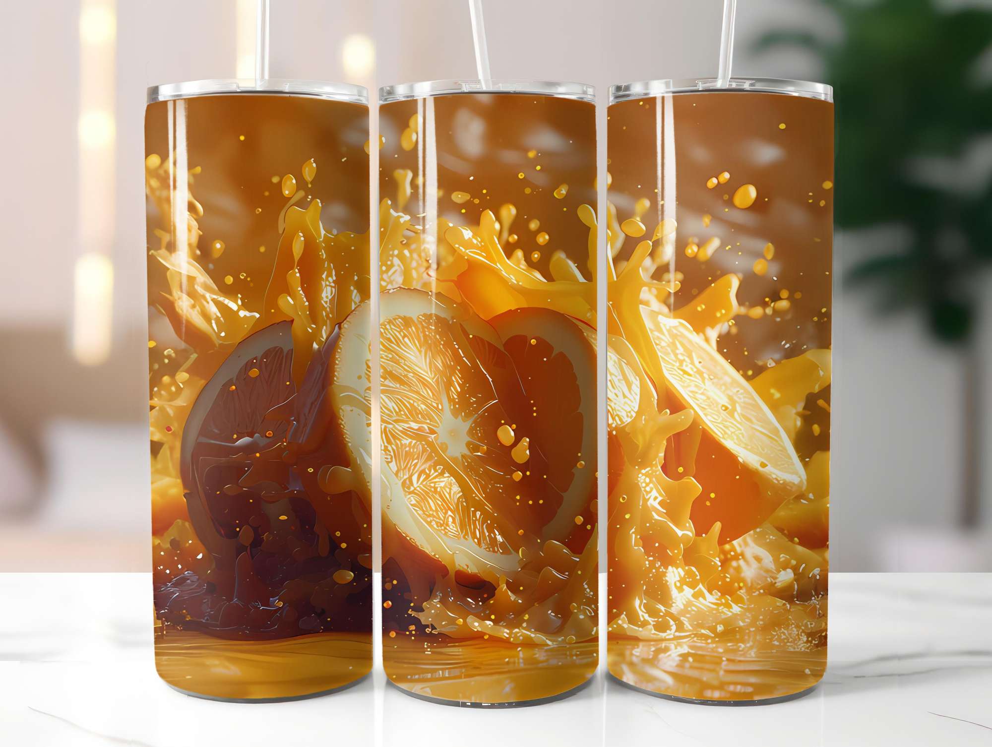 Orange 6 Tumbler Wrap - CraftNest - Digital Crafting and Art