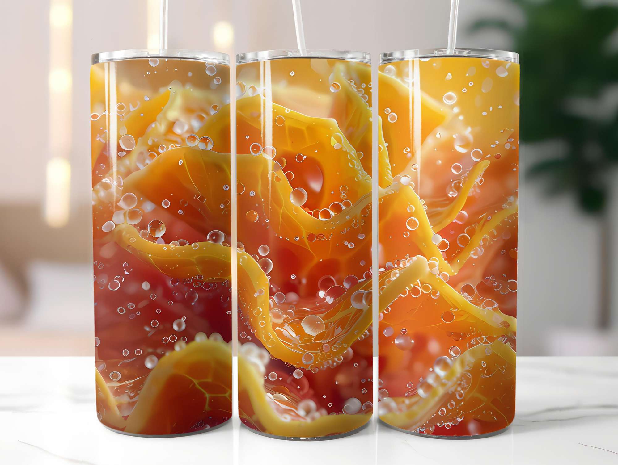 Orange 4 Tumbler Wrap - CraftNest - Digital Crafting and Art