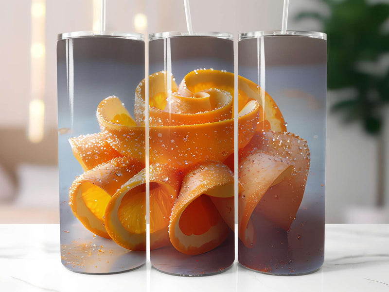 Orange 3 Tumbler Wrap - CraftNest - Digital Crafting and Art