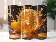 Orange 10 Tumbler Wrap - CraftNest - Digital Crafting and Art