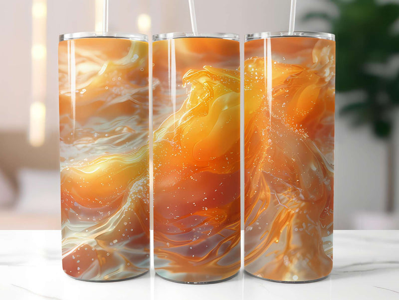 Orange 6 Tumbler Wrap - CraftNest - Digital Crafting and Art