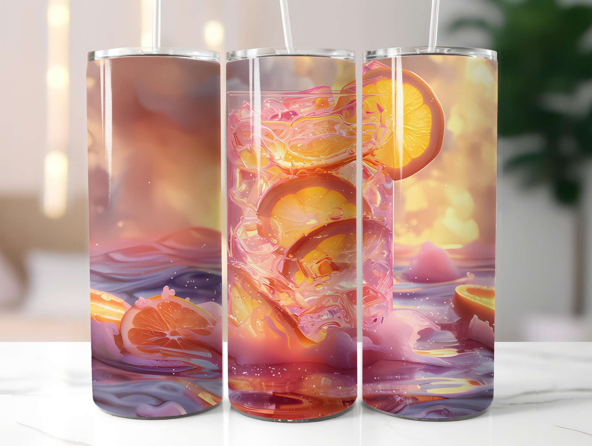 Orange 6 Tumbler Wrap - CraftNest - Digital Crafting and Art
