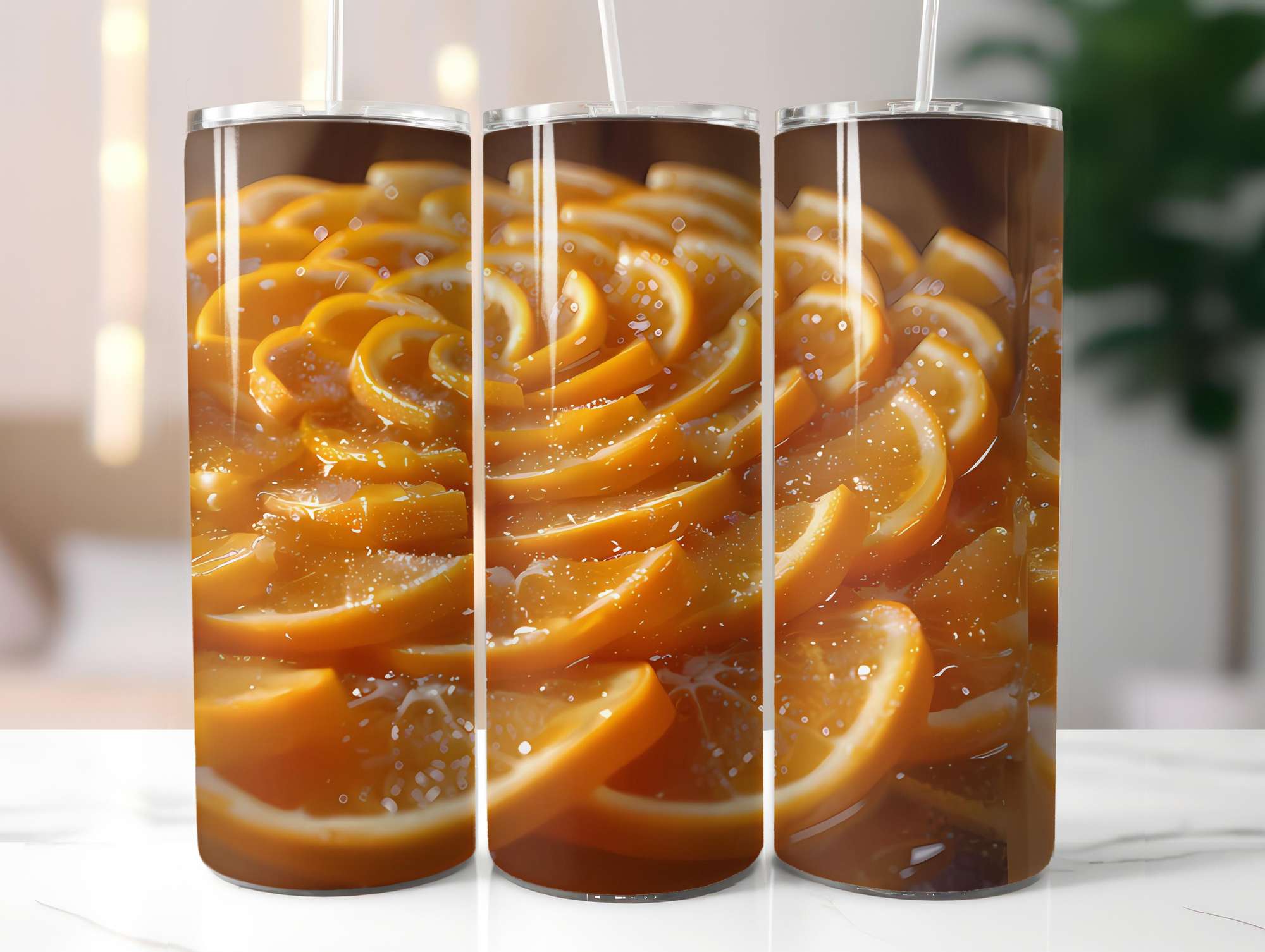 Orange 7 Tumbler Wrap - CraftNest - Digital Crafting and Art