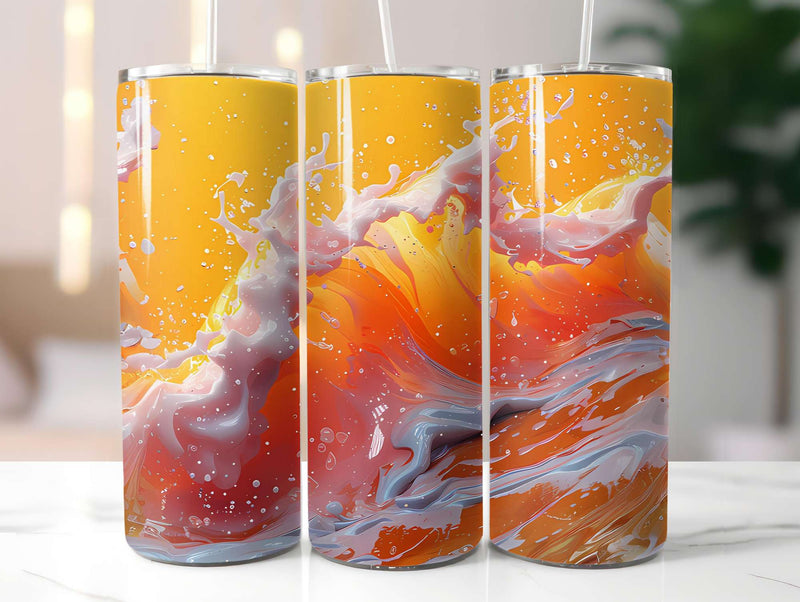 Orange 10 Tumbler Wrap - CraftNest - Digital Crafting and Art