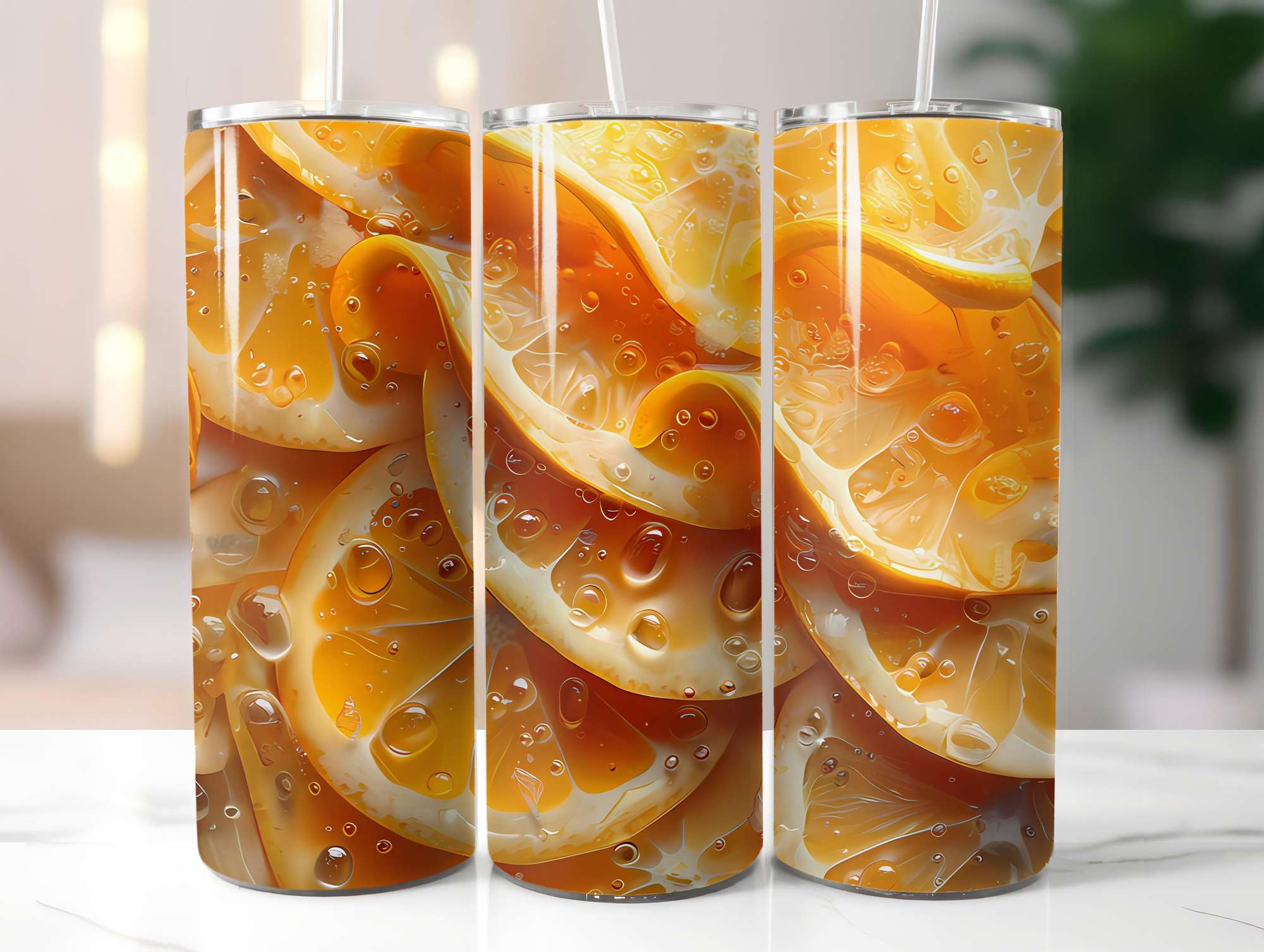 Orange 6 Tumbler Wrap - CraftNest - Digital Crafting and Art