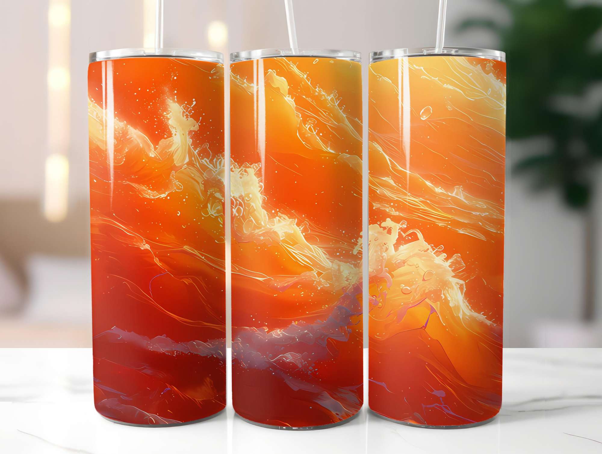 Orange 10 Tumbler Wrap - CraftNest - Digital Crafting and Art