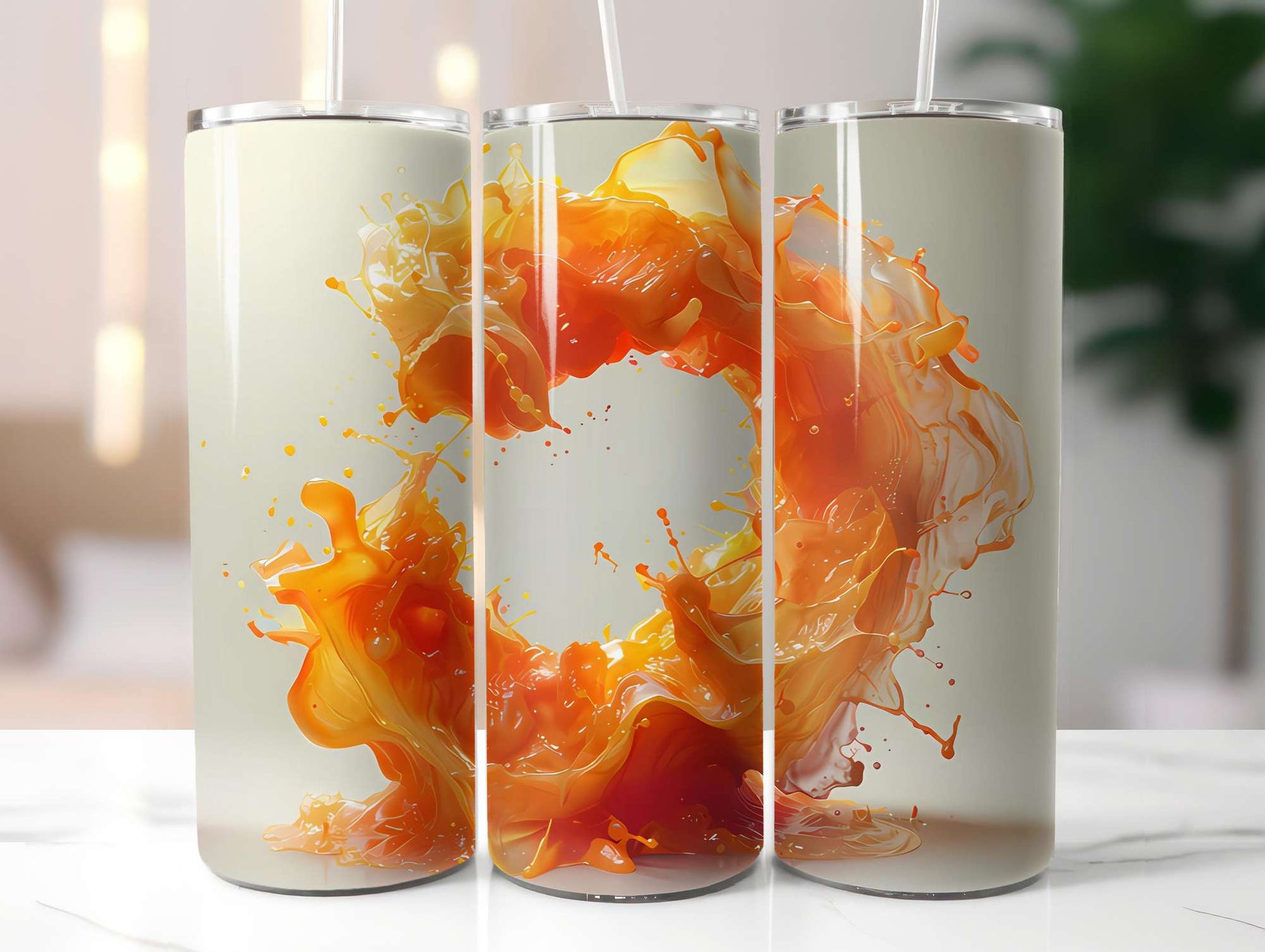 Orange 6 Tumbler Wrap - CraftNest - Digital Crafting and Art