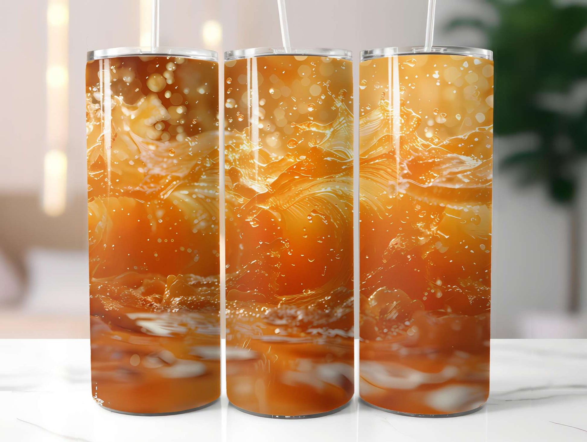 Orange 8 Tumbler Wrap - CraftNest - Digital Crafting and Art