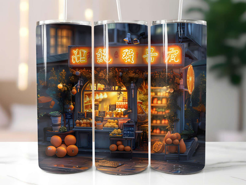 Orange 2 Tumbler Wrap - CraftNest - Digital Crafting and Art