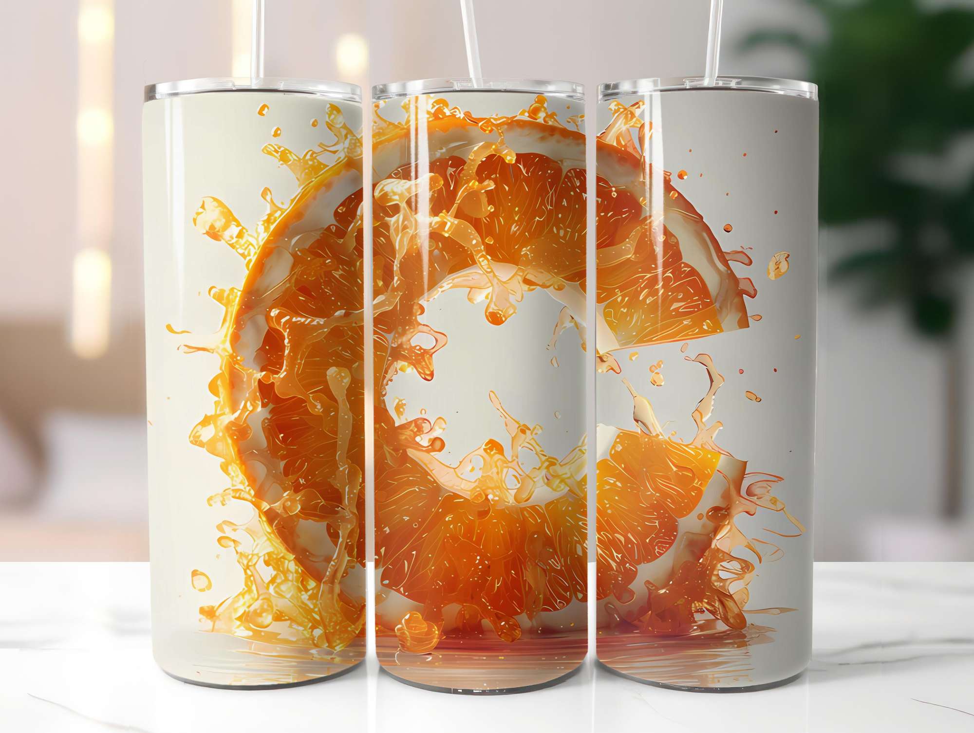 Orange 7 Tumbler Wrap - CraftNest - Digital Crafting and Art