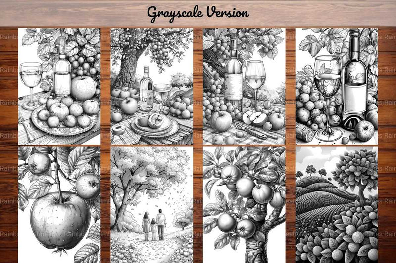 Orchard Harvest Coloring Books - CraftNest - Digital Crafting and Art