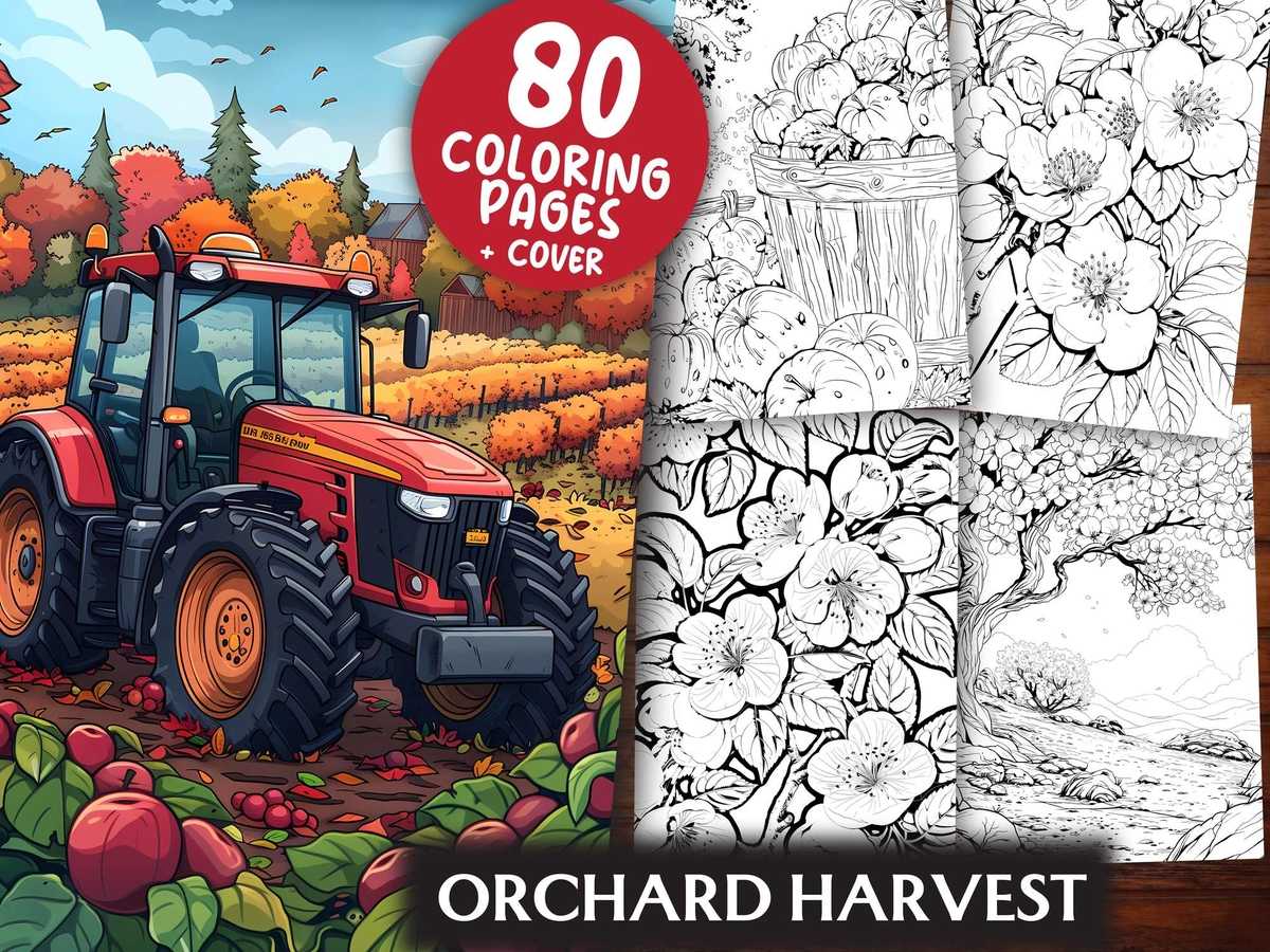 Orchard Harvest Coloring Books - CraftNest - Digital Crafting and Art