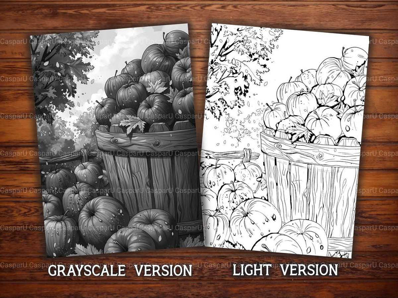 Orchard Harvest Coloring Books - CraftNest - Digital Crafting and Art