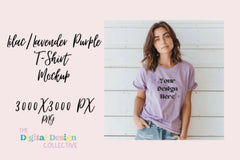 Heather Purple Bella Canvas Tee Clipart Bundle - CraftNest - Digital Crafting and Art