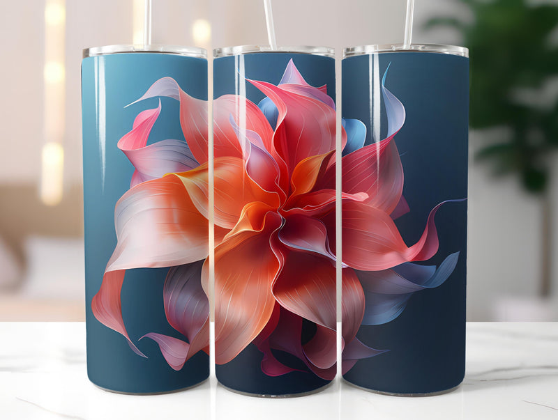 Origami Flowers Tumbler Wrap - CraftNest - Digital Crafting and Art