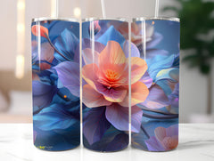 Origami Flowers Tumbler Wrap - CraftNest - Digital Crafting and Art
