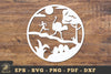 Ostrich Papercut Round Clipart Bundle