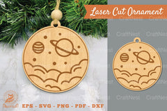 Outer Space Laser Cut Ornament SVG Bundle - CraftNest - Digital Crafting and Art