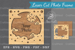 Outer Space Laser Cut Photo Frame Clipart Bundle - CraftNest - Digital Crafting and Art