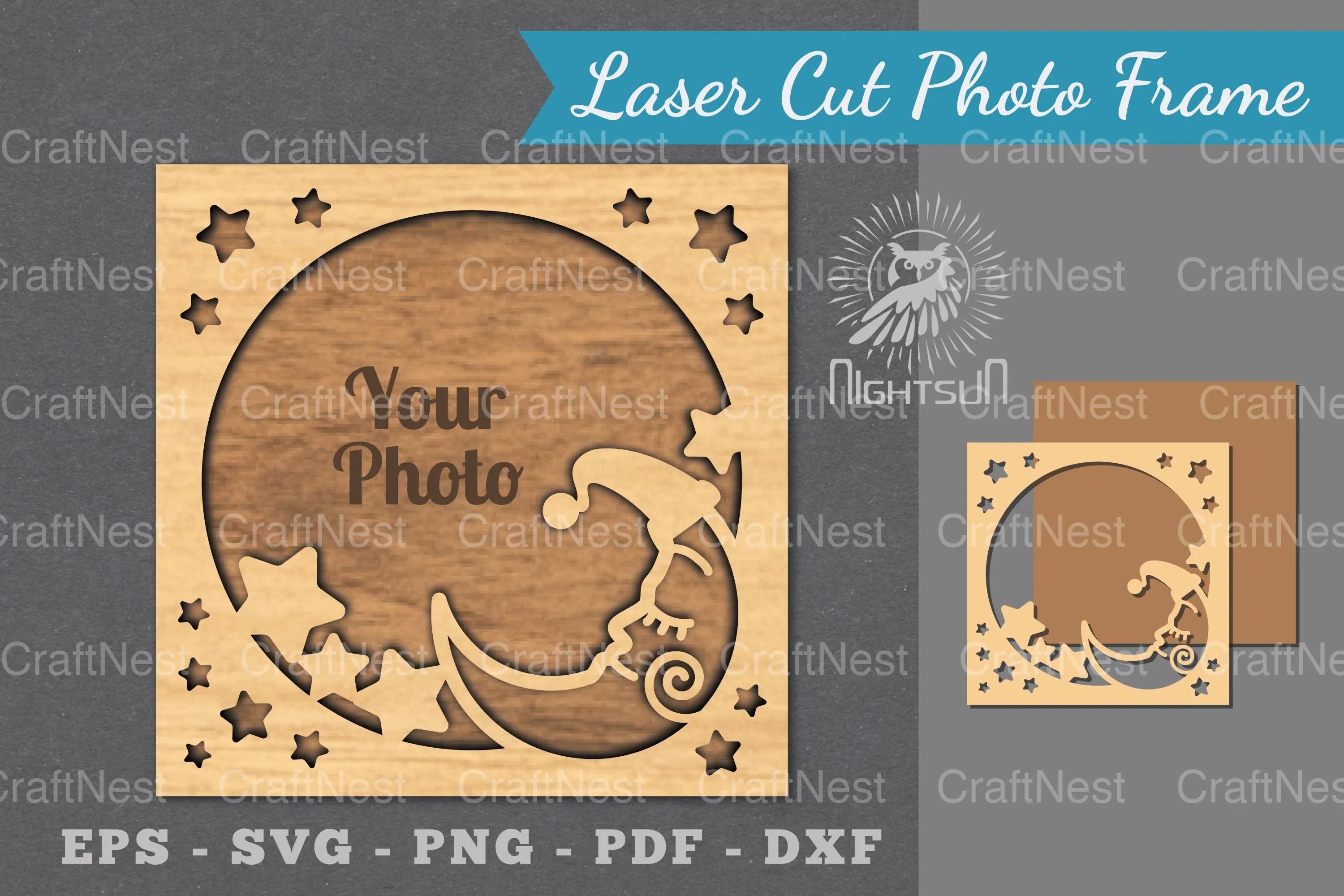 Outer Space Laser Cut Photo Frame Clipart Bundle - CraftNest - Digital Crafting and Art