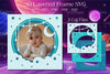 Outer Space Layered Frame Clipart Bundle