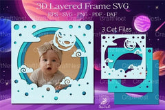Outer Space Layered Frame Clipart Bundle - CraftNest - Digital Crafting and Art