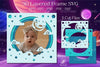 Outer Space Layered Frame Clipart Bundle