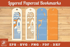 Outer Space Papercut Bookmark SVG Bundle - CraftNest - Digital Crafting and Art
