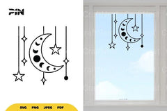 Outer Space Window Decal - CraftNest - Digital Crafting and Art