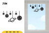 Outer Space Window Decal SVG Bundle