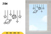Outer Space Window Decal Clipart Bundle