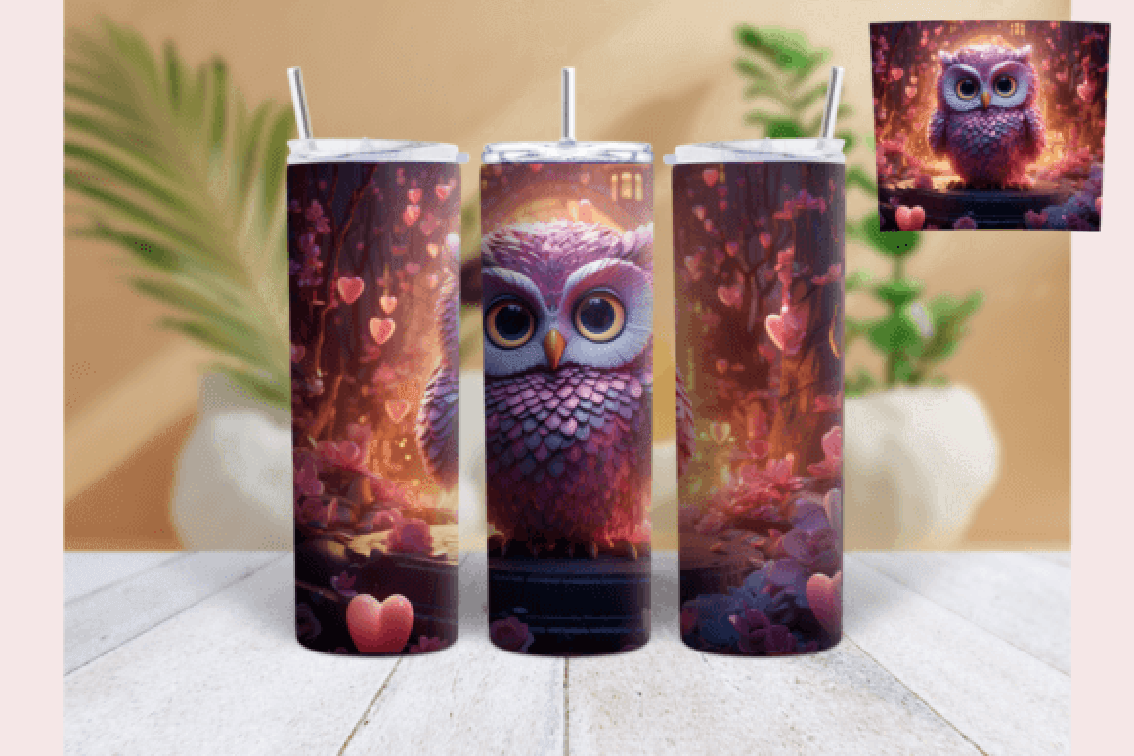 Owl Tumbler Wrap Bundle - CraftNest - Digital Crafting and Art
